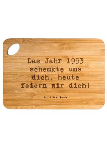 Mr. & Mrs. Panda Holzbrettchen Spruch 1993 Geburtstag mit Spruch in Braun