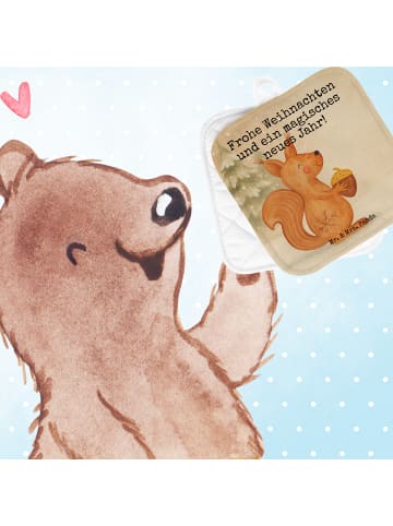 Mr. & Mrs. Panda Ofenhandschuhe Eichhörnchen Weihnachten Design ... in Weiß