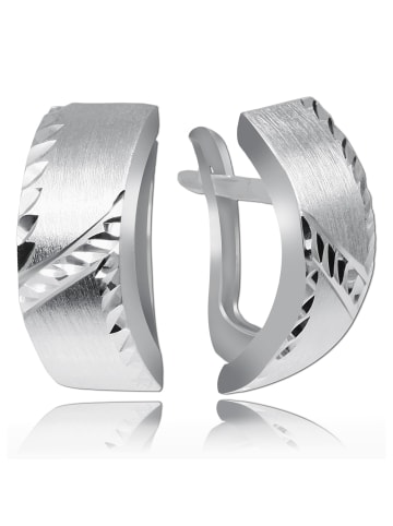 BALIA Silber 925 Damen Ohrstecker Gewölbt Ohrring