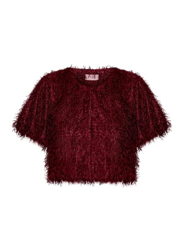 Vera Mont Bomberjacke mit Lurexfaden in Deep Dahlia