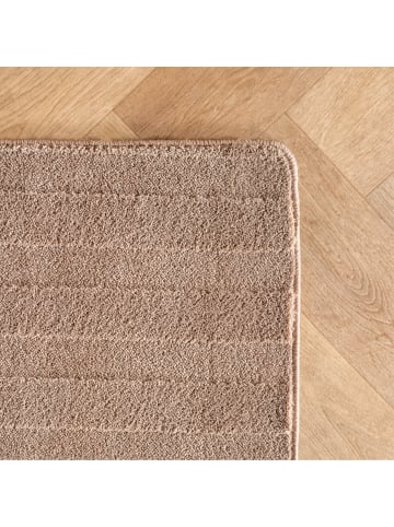 KADIMA DESIGN Teppich Kurzflor Boho Muster Microfaser Baumwolle Wohnzimmer in Beige