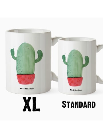 Mr. & Mrs. Panda Keramikbecher Kaktus Wut ohne Spruch in Weiß