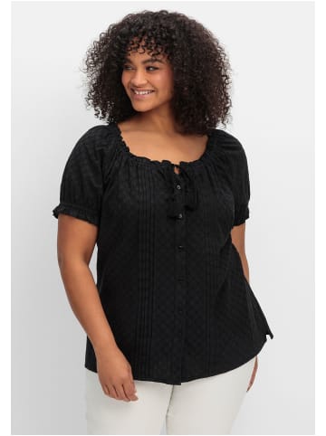 sheego by Joe Browns Bluse in schwarz