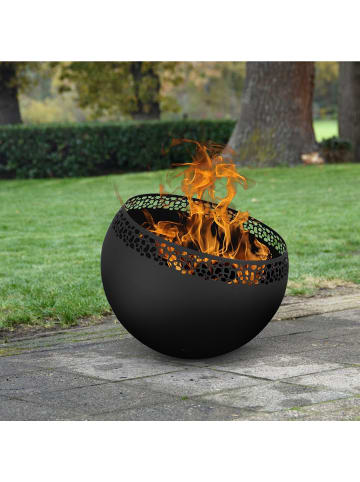 Rivanto 2er-Set: Feuerschale in schwarz