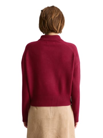 Marc O'Polo DENIM Cardigan im Blouson-Stil regular in Deep Burgundy