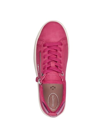 Tamaris WIDE FIT Sneaker in FUXIA NUBUC