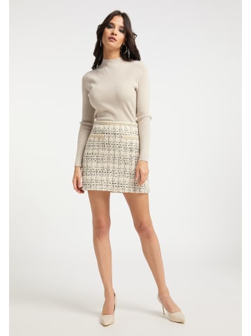 faina Damen Tweed-Rock in Champagner