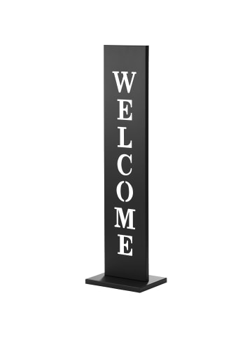 Amare - home and living Stahl Standschild Welcome in schwarz