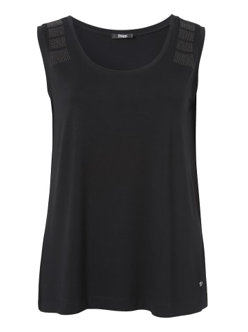 FRAPP  Shirt Dezentes Tanktop mit Glitzersteinen in black