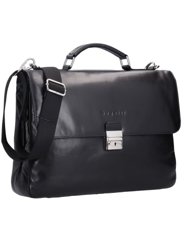 Bugatti Romano Aktentasche Leder 40 cm Laptopfach schwarz
