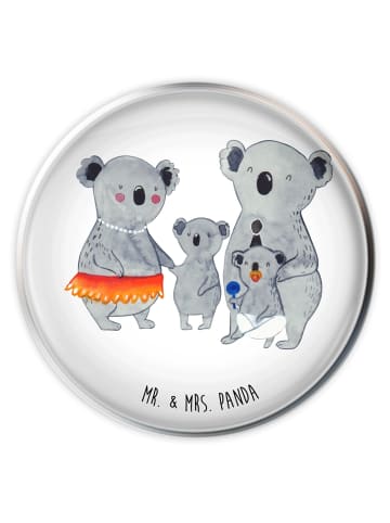 Mr. & Mrs. Panda Waschbecken Abfluss Koala Familie ohne Spruch in Weiß