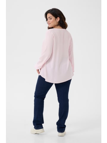 KAFFE curve Langarm-Bluse KCmahlena in Lilac Snow