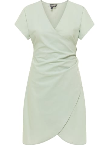DreiMaster Damen Wickelkleid in Rauchmint