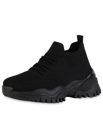 VAN HILL Plateau Sneaker Delilah in Schwarz