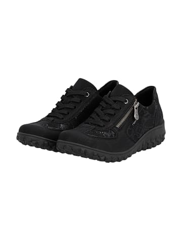 rieker Scuol Low-Top-Sneaker aus Leder Schwarz