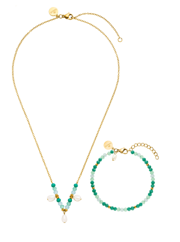 PURELEI 2tlg. Schmuckset Mahina Club Beach Breeze in Gold