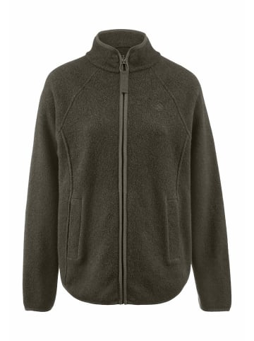 Hessnatur Fleece Jacke in tannengrün