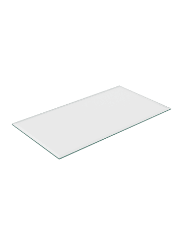 relaxdays Glasplatte in Transparent - 120 x 65 cm