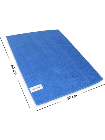 normani 12 Stück Mikrofasertuch Reinigungstuch für Küche und Bad in Blau/Rot/Gelb