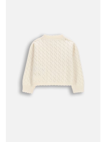 Coccodrillo Strickjacke in ecru