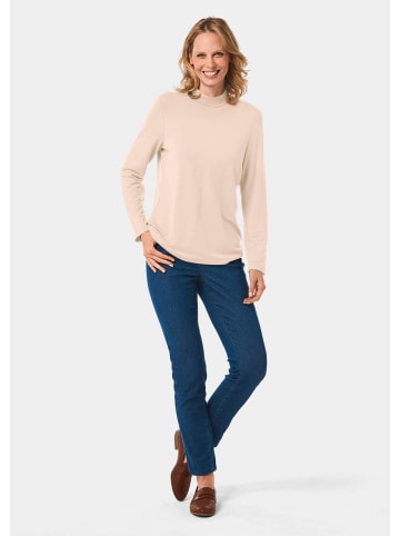 GOLDNER Stehbundshirt in cremeweiß