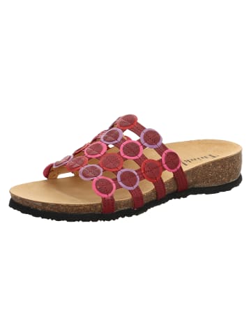 Think! Tieffußbett Pantolette JULIA DAMEN in Rosso/Kombi