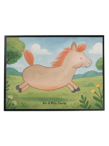 Mr. & Mrs. Panda tischpad Pferd Springen Design ohne Spruch in Weiß