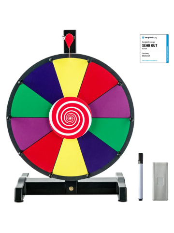 COSTWAY 12" Glücksrad in Bunt