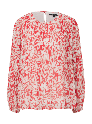 comma Bluse langarm in Rot-weiß