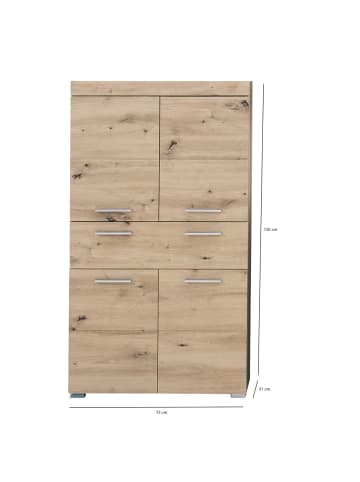 ebuy24 Badschrank AmandaMando Eiche Dekor 73 x 31 cm