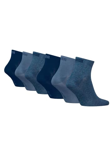 Puma Socken 6er Pack in Denim Blau