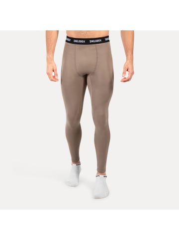 SMILODOX Kompressionshose Xion in Taupe