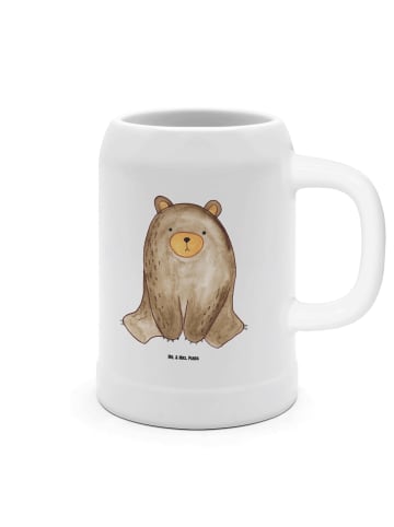 Mr. & Mrs. Panda Krug Bär sitzend ohne Spruch in Weiß