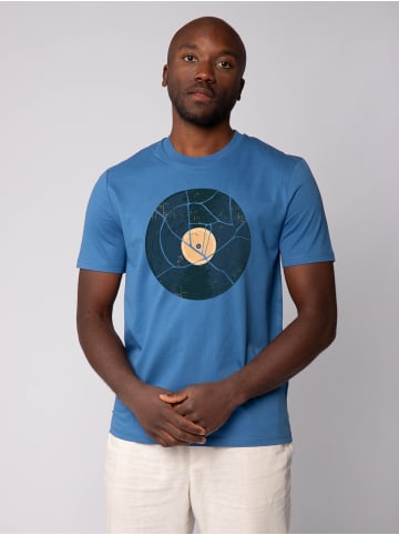 wat? Apparel T-Shirt Broken Vinyl in Bright Blue