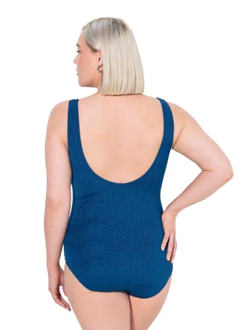 Ulla Popken Badeanzug in kapitänsblau