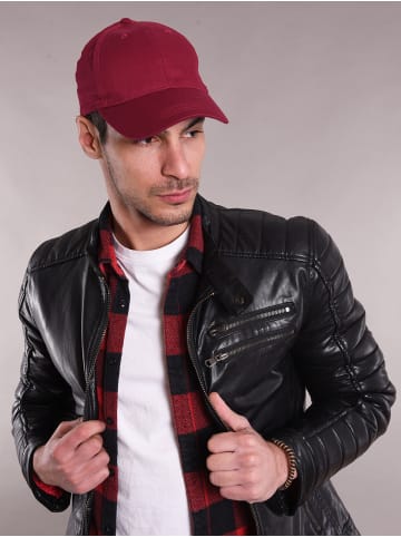 styleBREAKER Baseball Cap in Weinrot