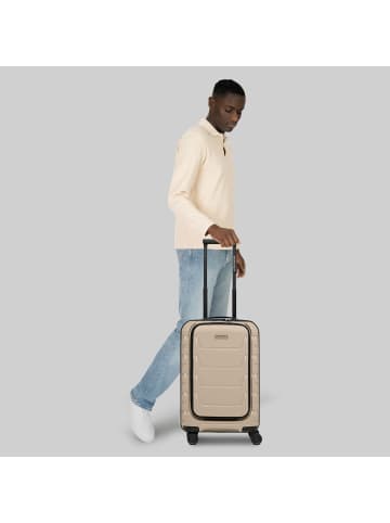 Smartbox Edition 01 4 Rollen Kabinentrolley 55 cm Laptopfach in beige
