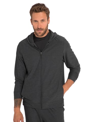JP1880 Sweatjacke in schwarz
