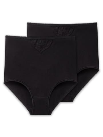 Schiesser Slip 2er Pack in Schwarz