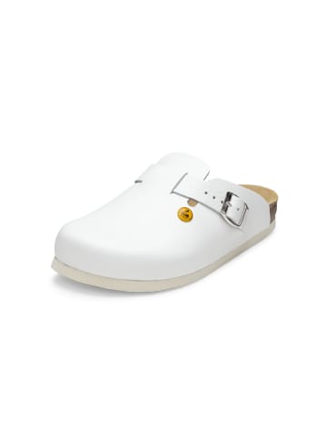 VITAFORM Vollrindleder Clogs in weiß