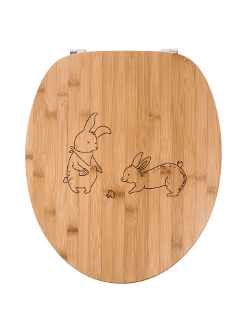 Mr. & Mrs. Panda WC Brille Hasen Muschel ohne Spruch in Transparent