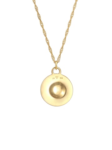 Elli Halskette 925 Sterling Silber Kompass in Gold