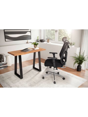 FineBuy Schreibtisch in Braun / Akazie / 45x120x75