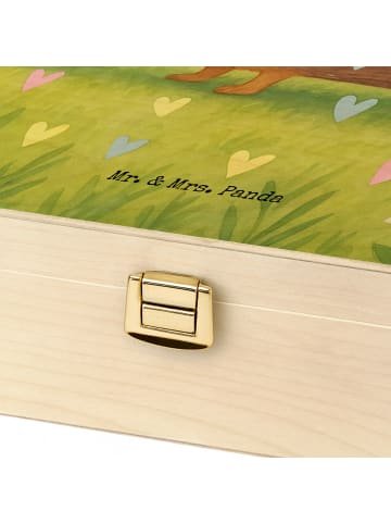 Mr. & Mrs. Panda Tee Organizer Igel Herzen Design ohne Spruch in Weiß