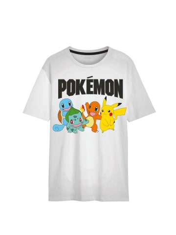 Pokémon Pikachu T-Shirt Kinder Jungen Oberteil Shirt in Weiß
