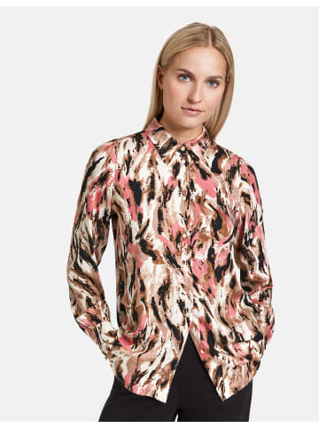 TAIFUN Bluse Langarm in Frosted Rose gemustert