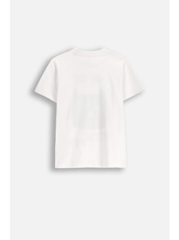 MOKIDA Baumwoll-T-Shirt mit kurzen Ärmeln in weiß