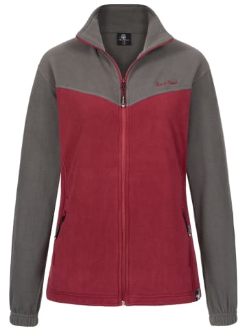 Rock Creek Fleecejacke in Weinrot