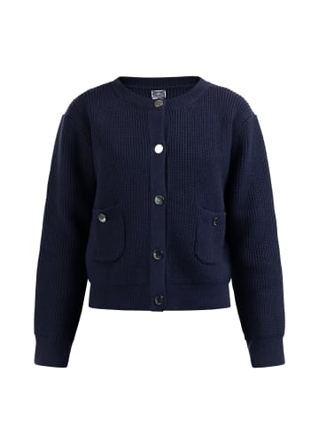 DreiMaster Damen Strickjacke Mit Knöpfen in Marine
