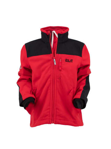 Jack Wolfskin Jacke Blizzard Fleece Stormlock in Rot